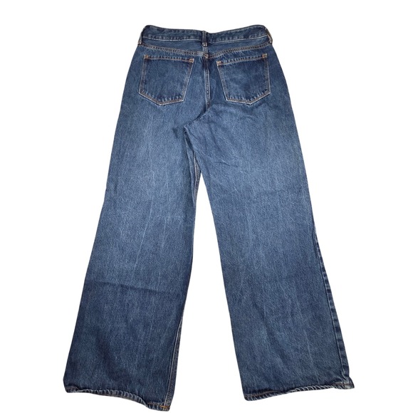 Old Navy Wide Leg Jeans Womens 10 Extra High Rise Baggy Y2K Skater 90s‎ Style - Picture 2 of 14